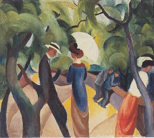 August Macke Promenade oil painting picture